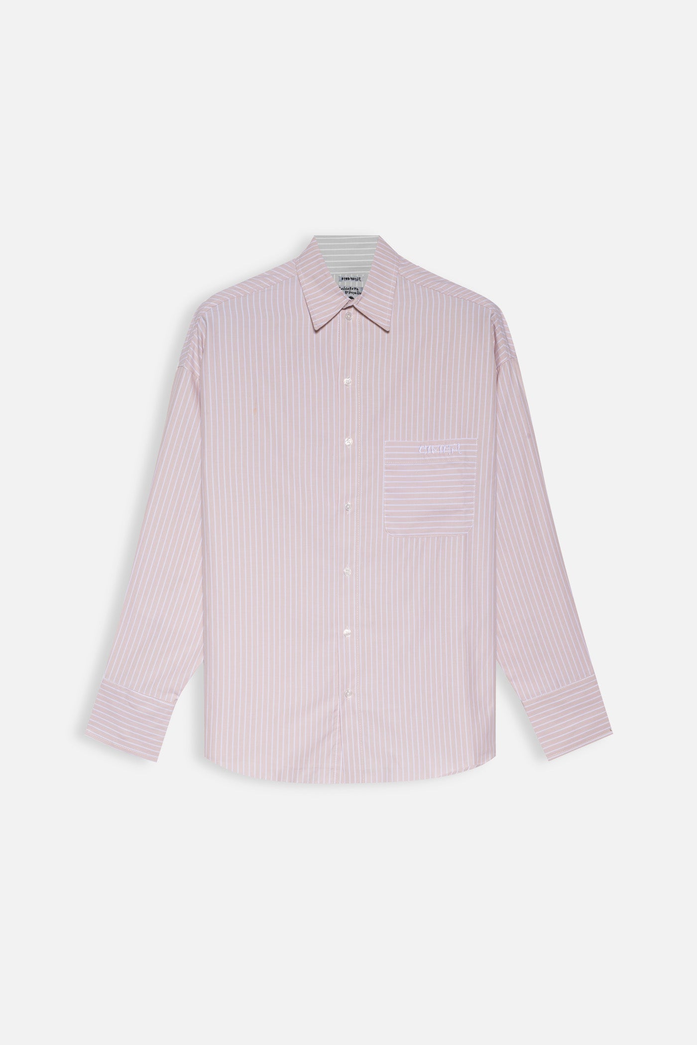 Camicia manica lunga rigata minimal