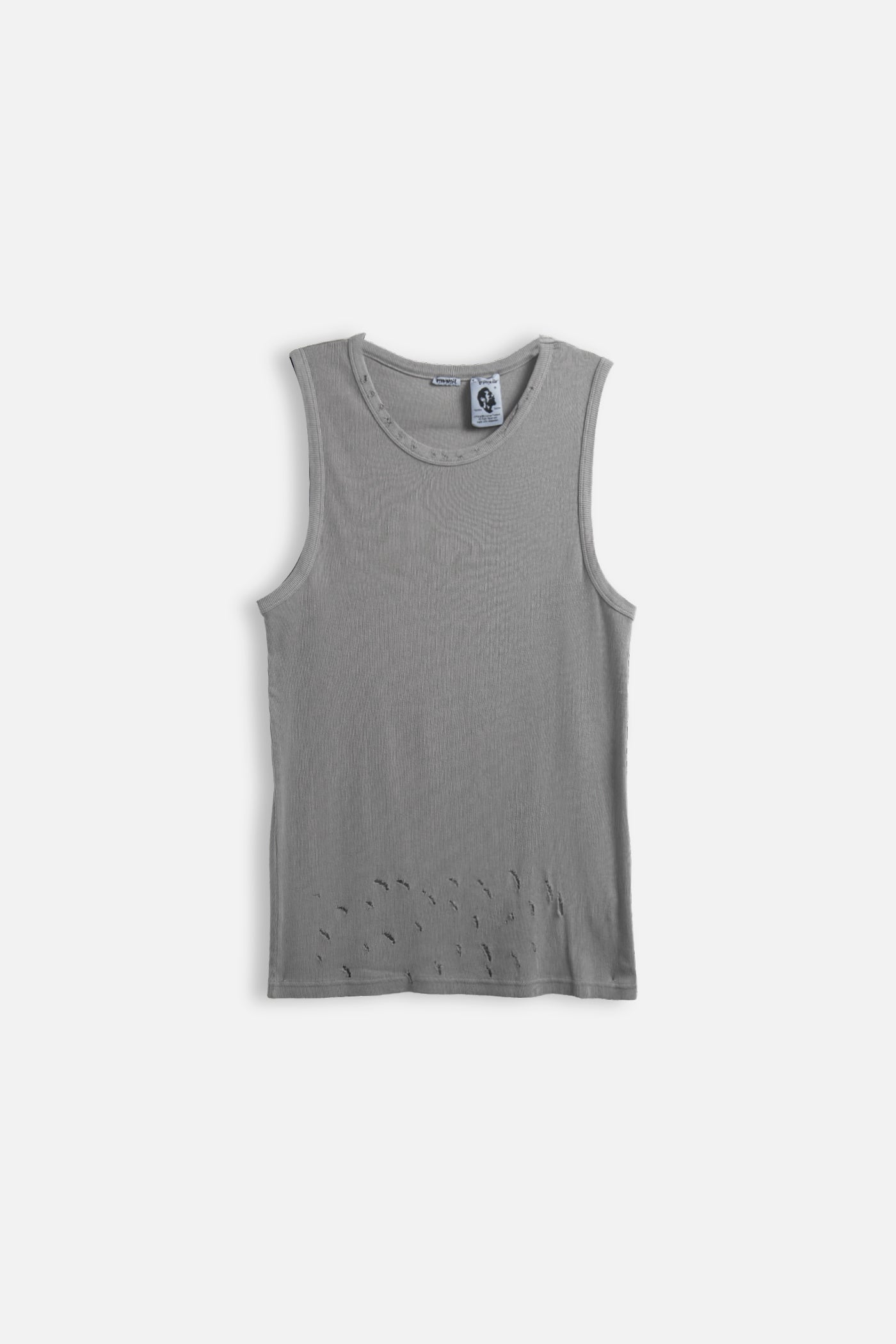 Raw Tank Top – Light Grey