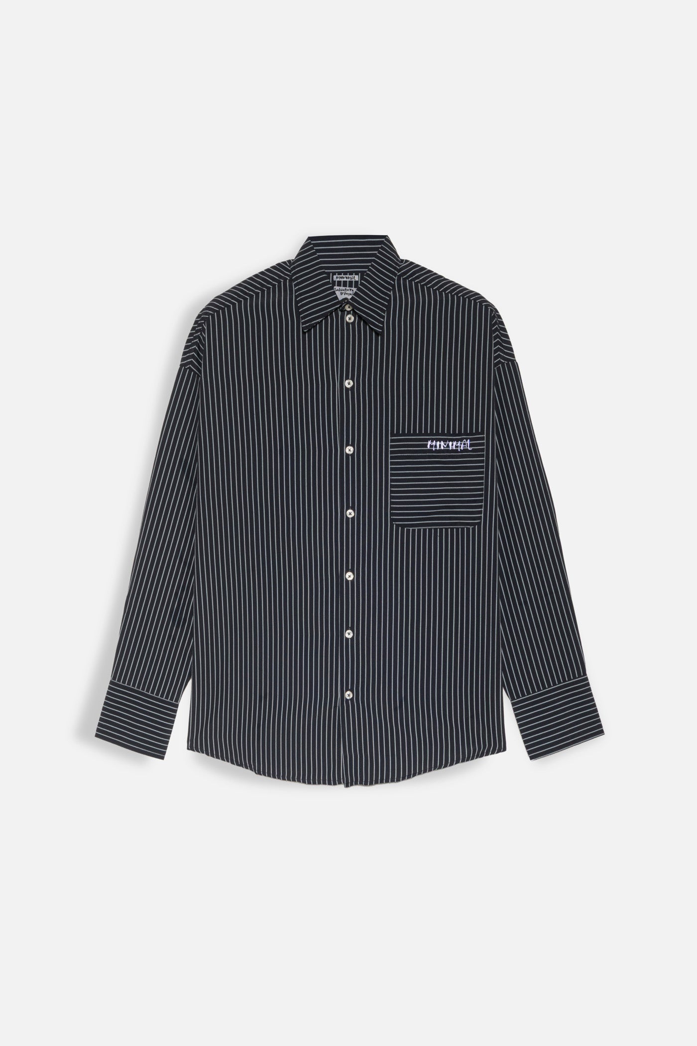 Camicia manica lunga rigata minimal