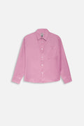 Cropped Oxford Shirt Pink