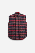 Crystal Flannel Sleeveless Shirt Var.5