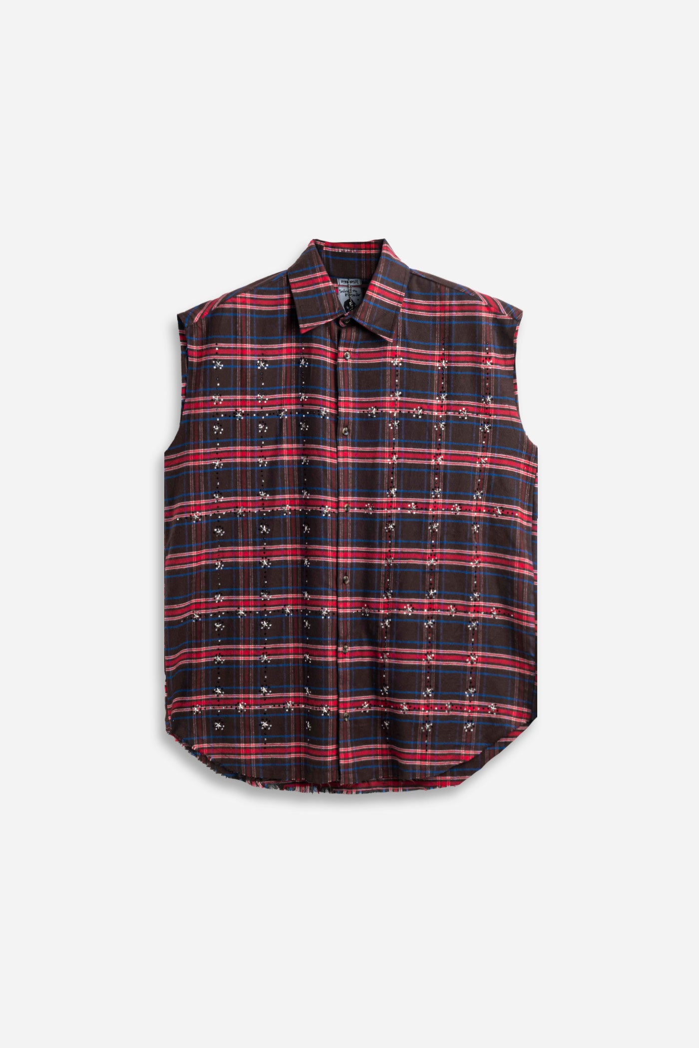 LOOK - Crystal Flannel Sleeveless Shirt