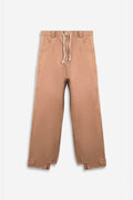 Zipped Pants Beige