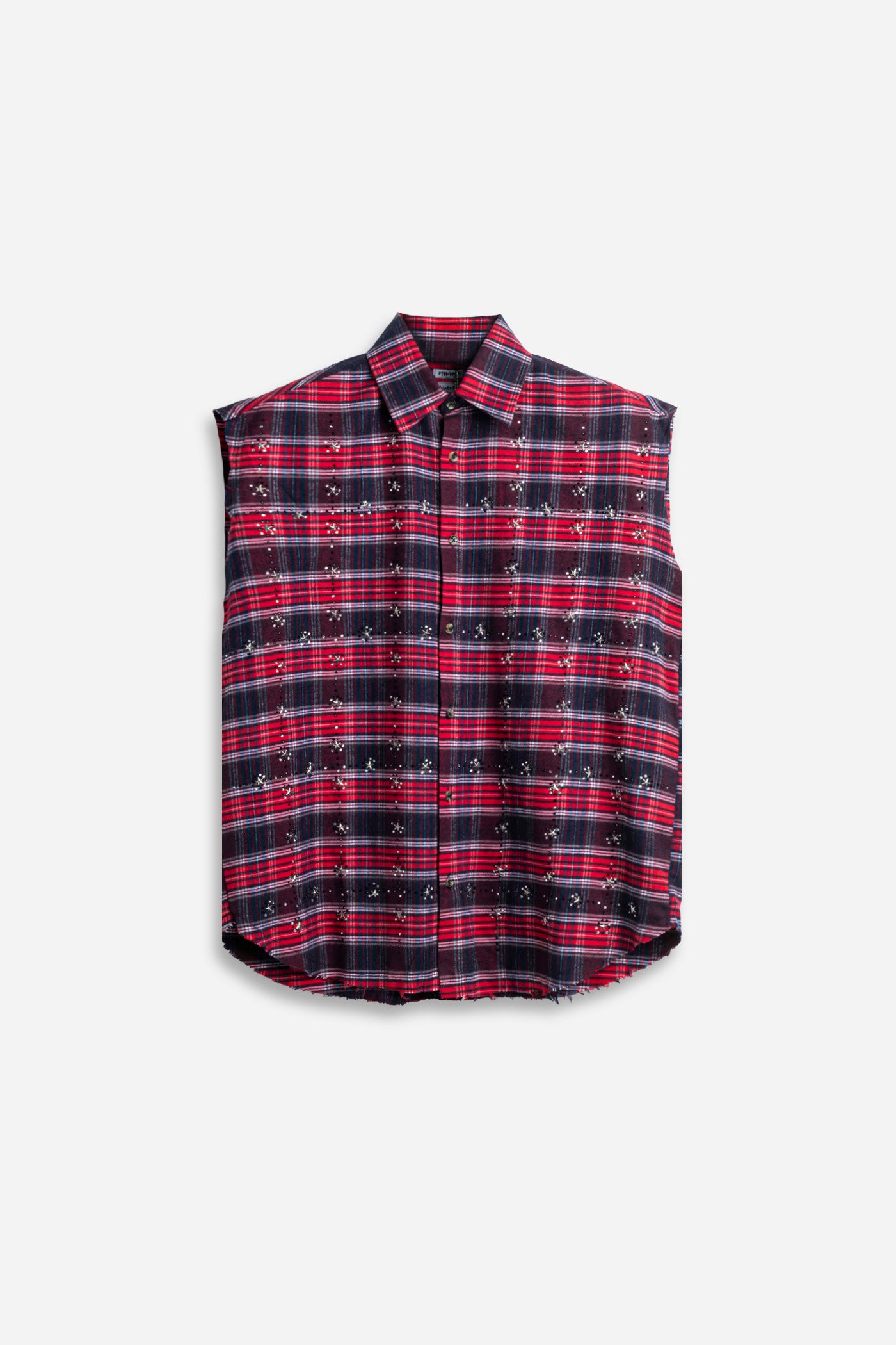 LOOK - Crystal Flannel Sleeveless Shirt