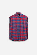 Crystal Flannel Sleeveless Shirt Var.4