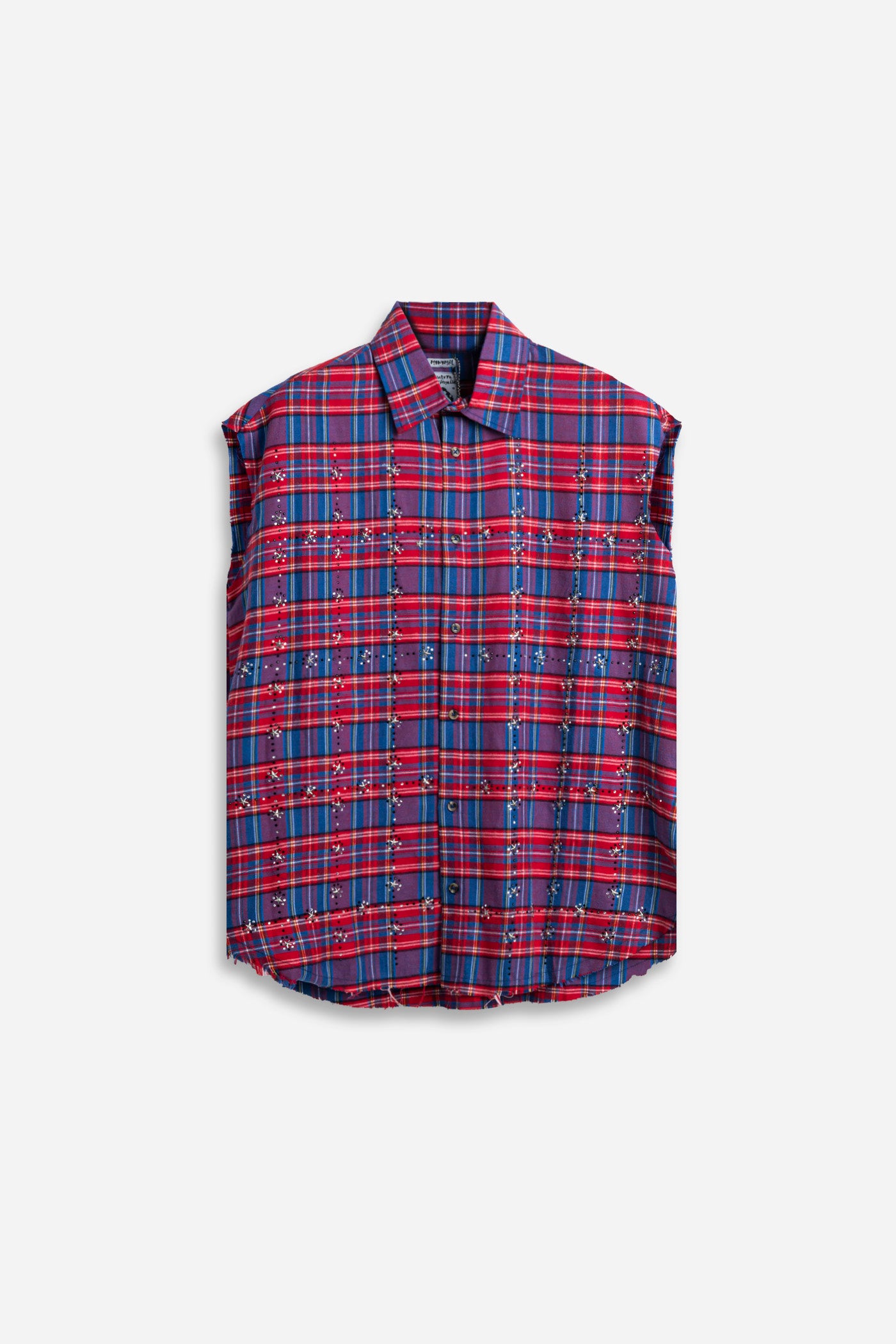 LOOK - Crystal Flannel Sleeveless Shirt