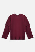 Long Sleeve Tee Bordeaux