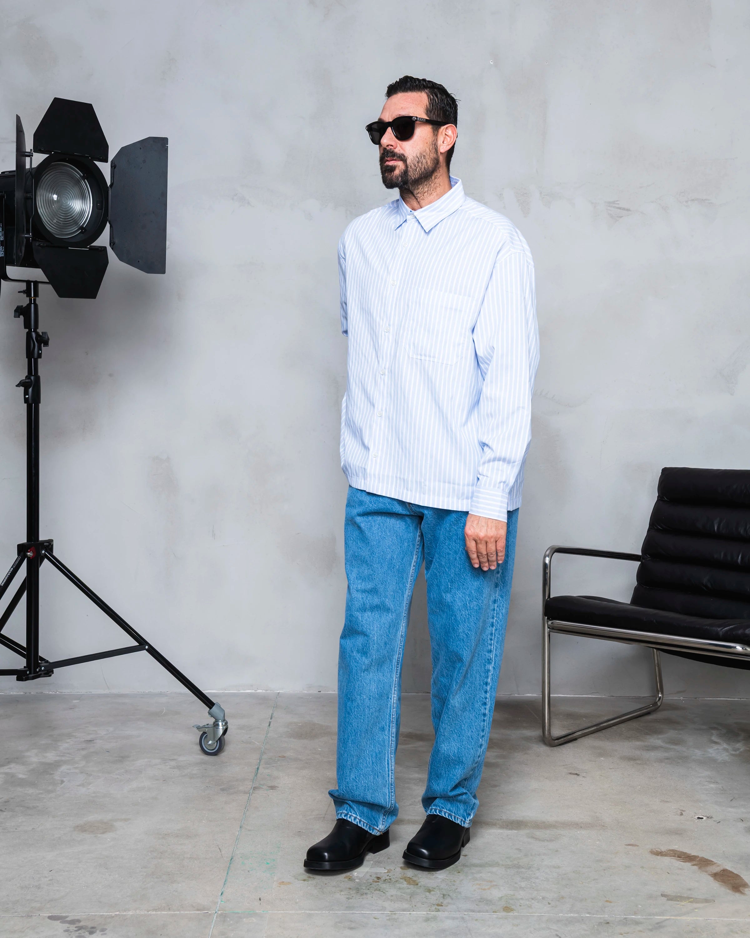 LOOK - Cropped Oxford Shirt