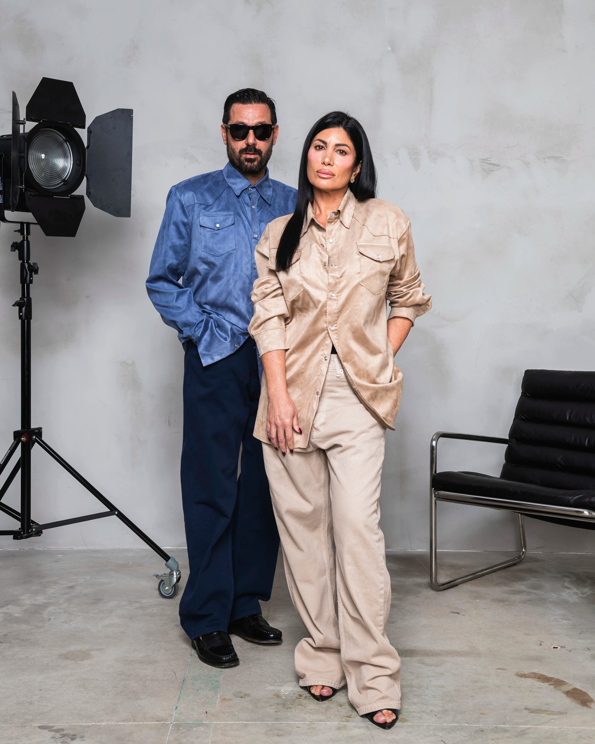 LOOK - Suede Effect Western Shirt