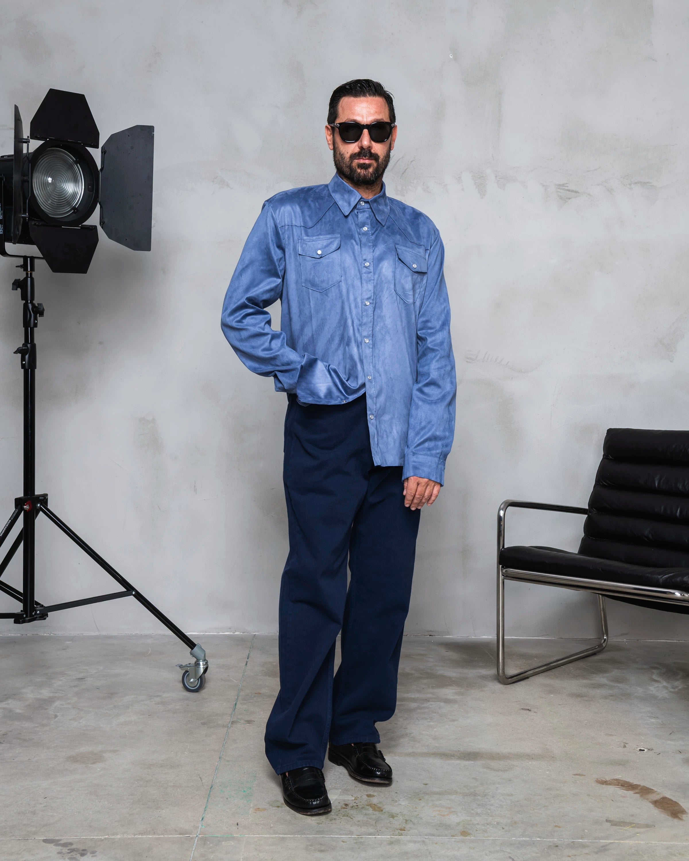 LOOK - Suede Effect Western Shirt