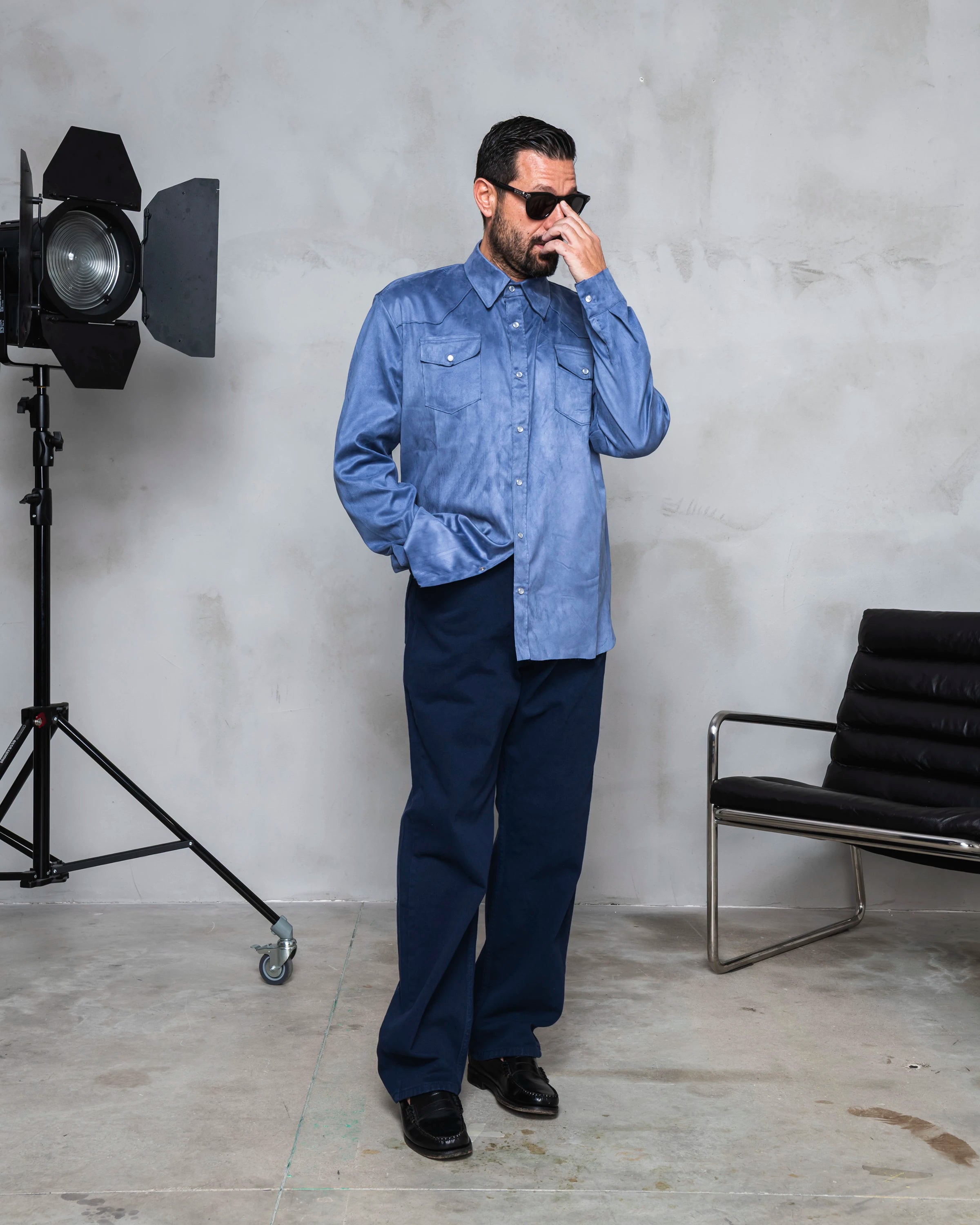 LOOK - Suede Effect Western Shirt