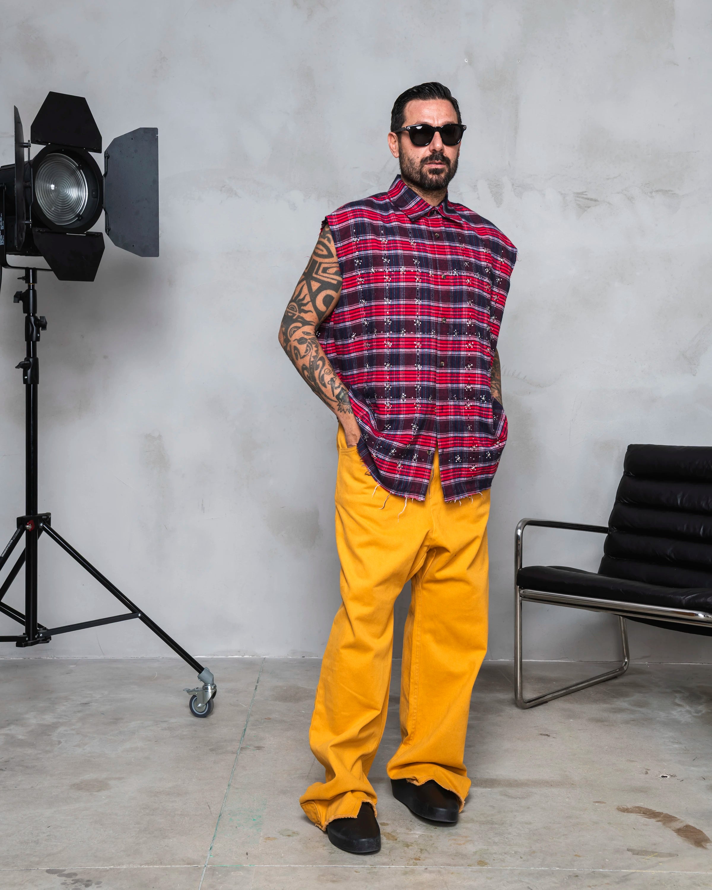 LOOK - Zipped Pants Ochre