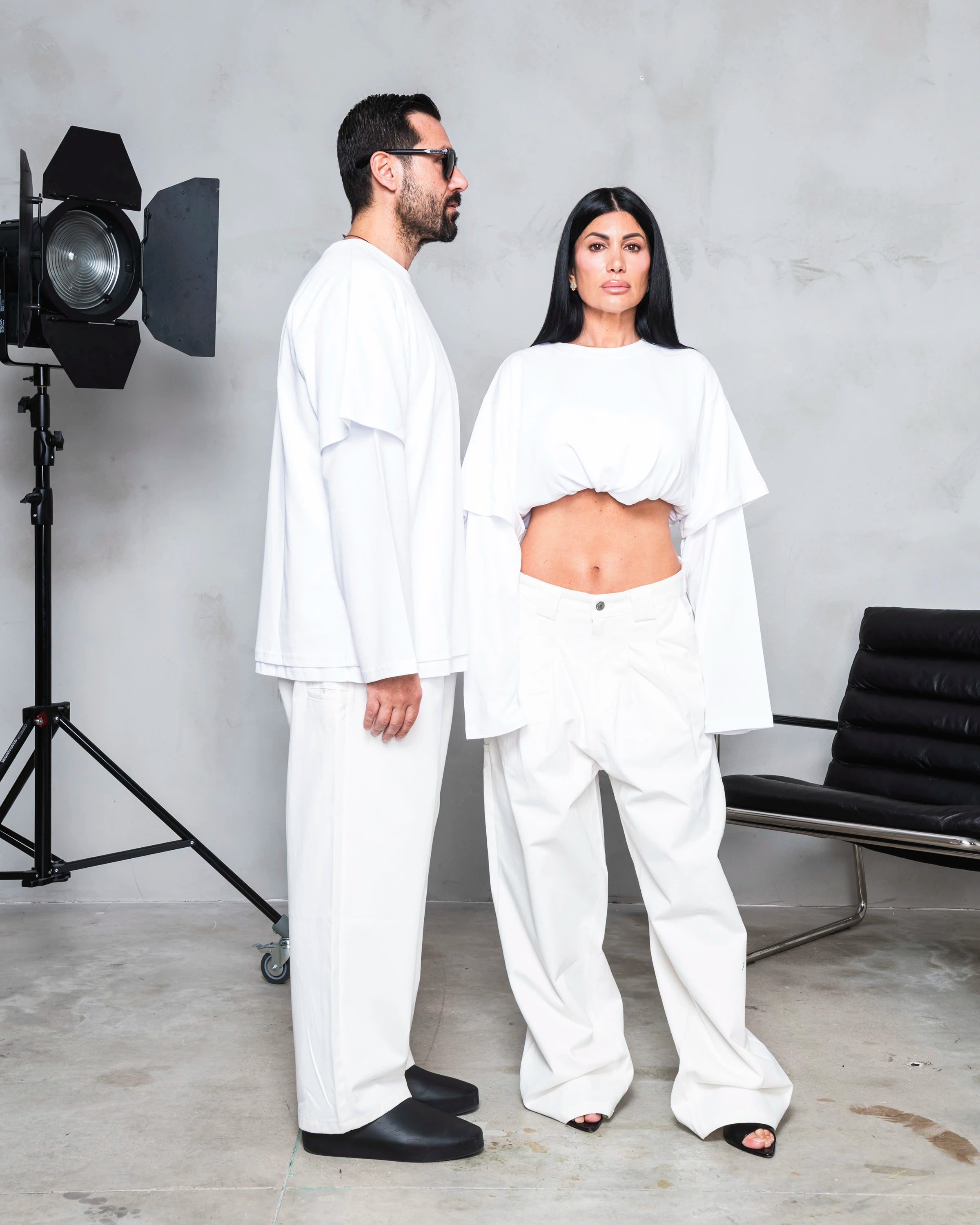 LOOK - Baggy Fit Denim White